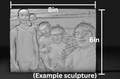 Large size custom relief sculpture (upload your own picture)