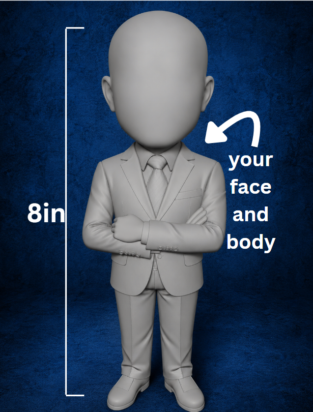 8in tall custom bobblehead