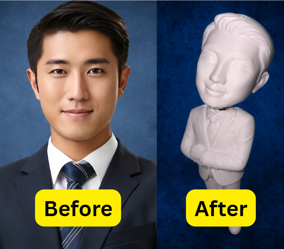 8in tall custom bobblehead
